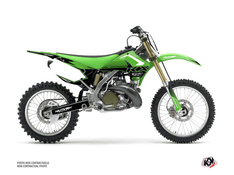 Endeløs Alexander Graham Bell Nonsens Kawasaki 250 KX Dirt Bike Claw Graphic Kit Green - Kutvek Kit Graphik