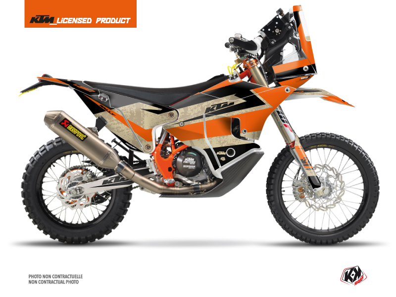 kit déco motocross ktm eskap orange-sable série
