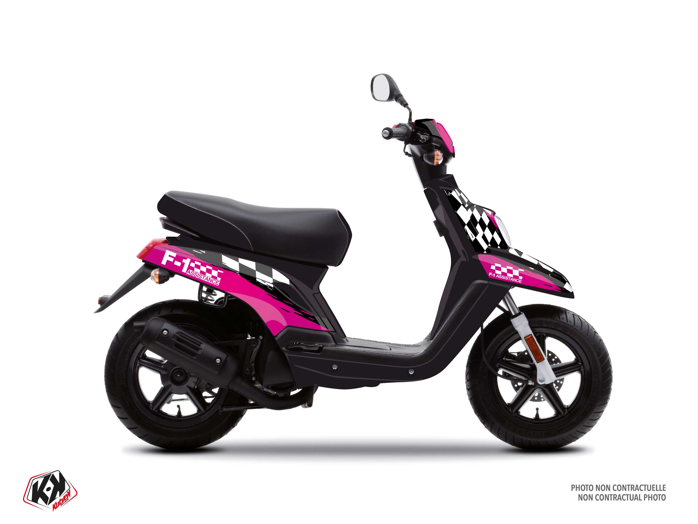 MBK Booster Scooter F1 Assistance Graphic Kit Pink