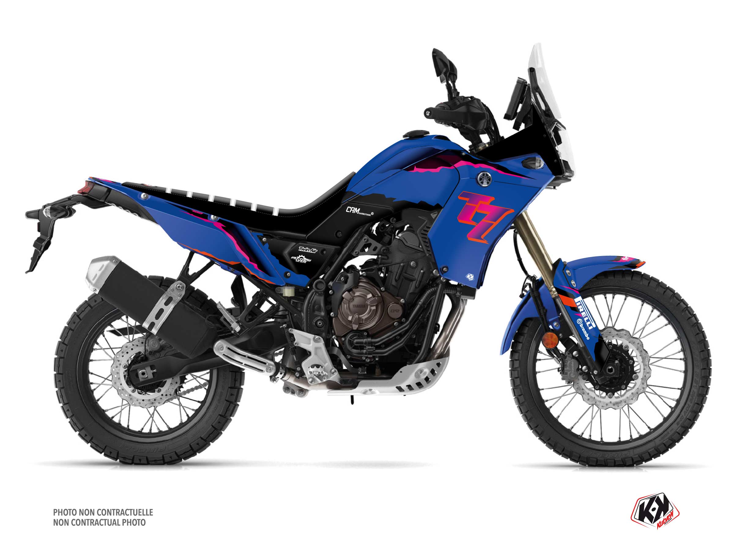 kit déco moto yamaha fifty bleu série