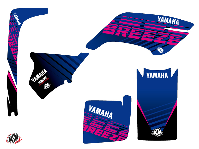 Yamaha 350 Raptor ATV Flow Graphic Kit Pink