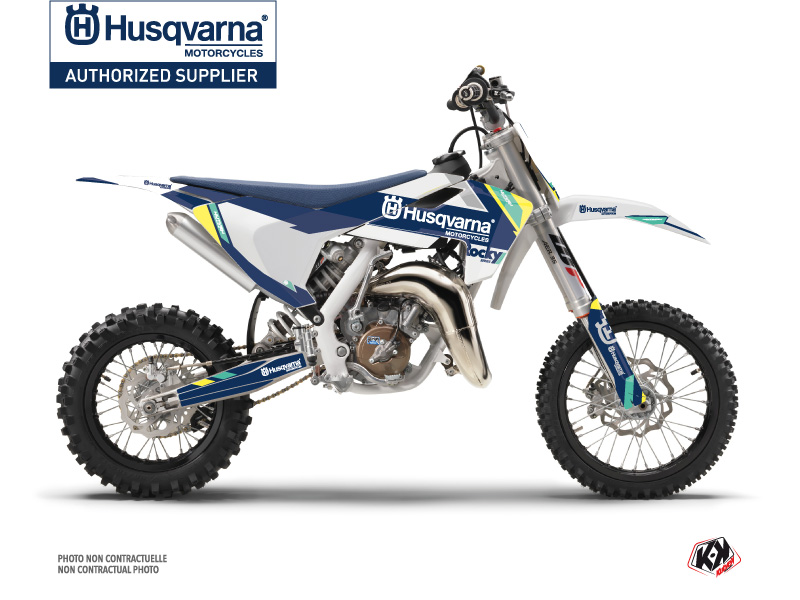 kit déco motocross husqvarna rocky bleu série